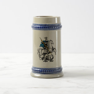 Moskauer Stadt Russland Symbol Heilige Stadt Bierglas