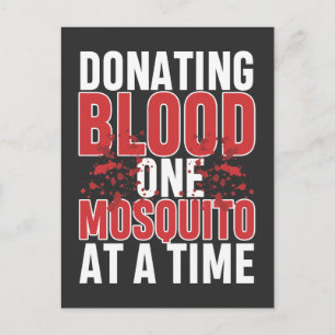 Moskito Camping Camper Natur Abenteuer-Wanderer Postkarte