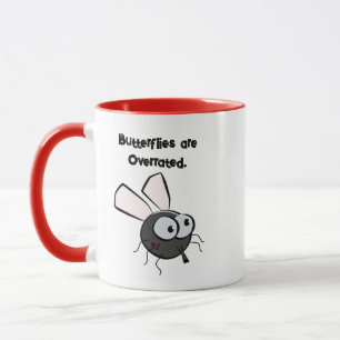 Moskito glaubt, er sei Niedlicher Funny Bug Cartoo Tasse