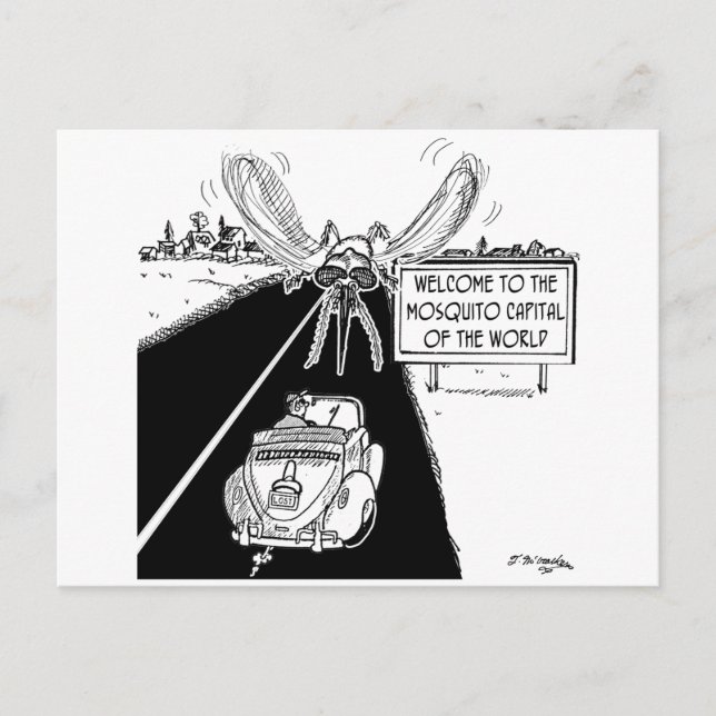 Moskito-Hauptstadt der Welt Postkarte (Vorderseite)