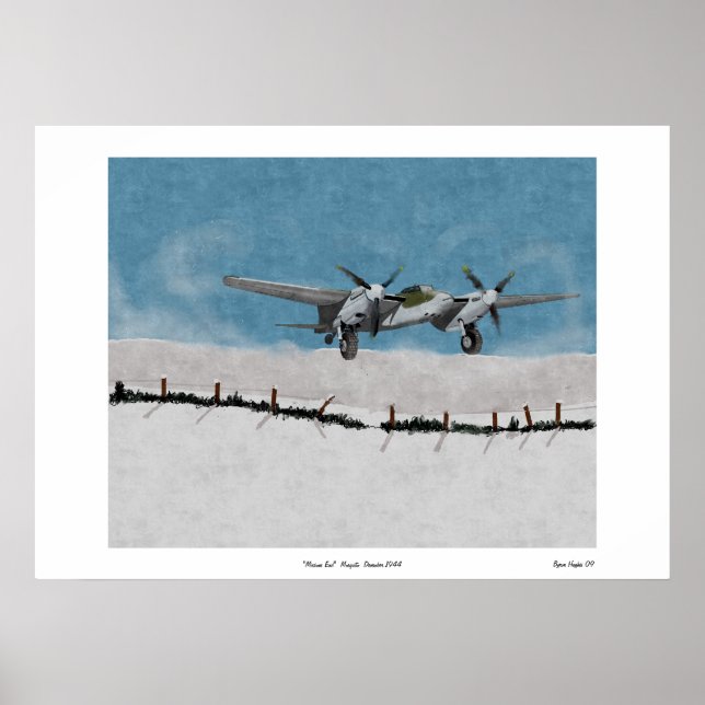 Moskito "Missions End" Dezember 1944 Poster (Vorne)