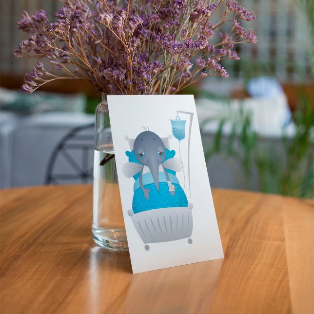 Moskitokarte Sick Mitteilungskarte (Von Creator hochgeladen)