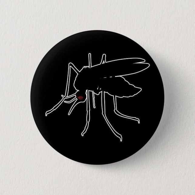 Moskitos Mosquito Marvae - Geek für Entomologie Button (Vorderseite)