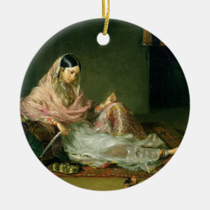 Moslemische Dame Reclining, 1789 (Öl auf Leinwand Keramik Ornament