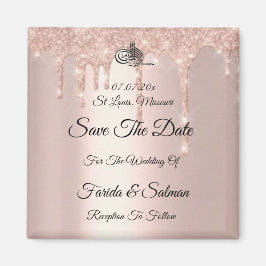 Moslemische Rose Gold retten das Datumsfenster Magnet
