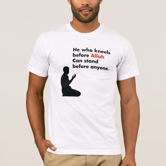 moslemisches Beten T-Shirt (Vorderseite)