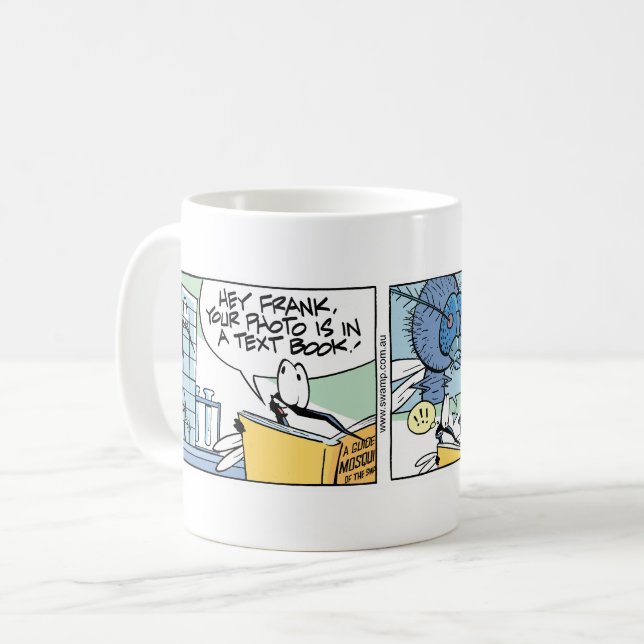Mosquito Cartoon Kaffee Tasse (Vorderseite Links)
