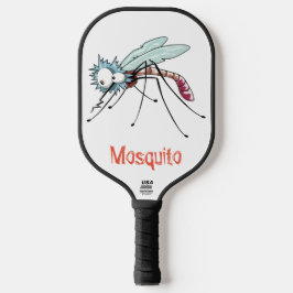 Mosquito cartoon pickleball schläger