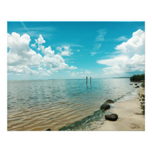 Mosquito Lagoon Florida Water Sky Fotodruck