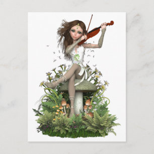 Moss Agate Fairy ~ Melody Postkarte