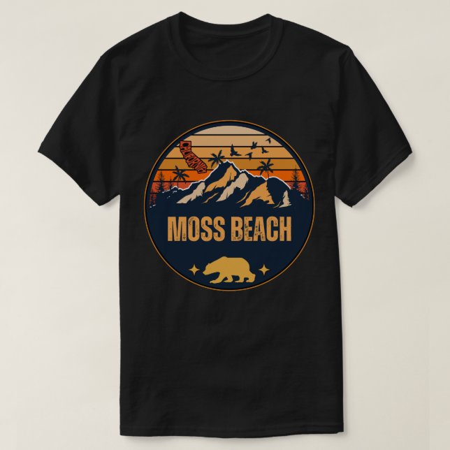 Moss Beach, Kalifornien T-Shirt (Design vorne)