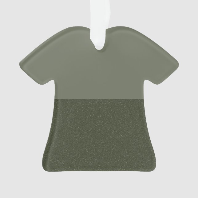 Moss Duo-Tone T - Shirt Ornament - individuell ein (Vorderseite)