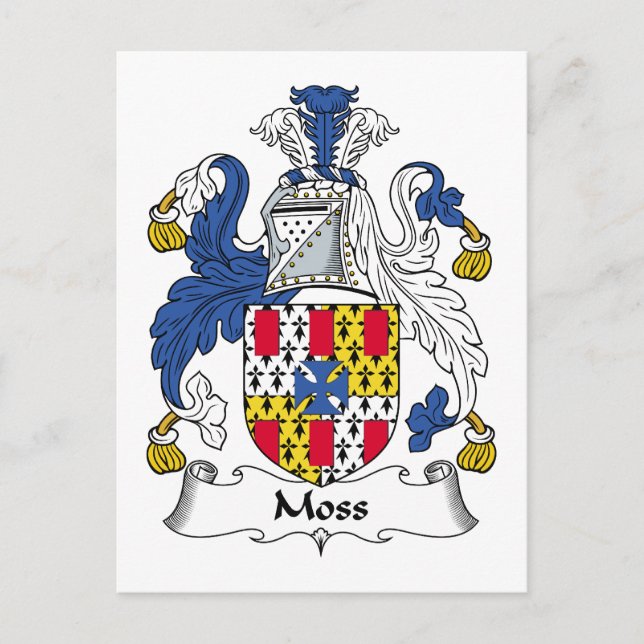 Moss Familienwappen Postkarte (Vorderseite)