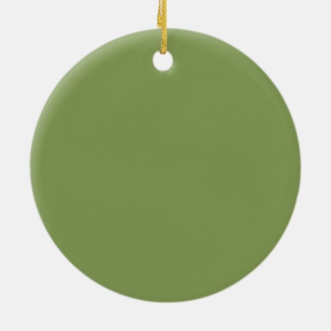 Moss Green Background Color Decoder anpassen Keramikornament (Hinten)