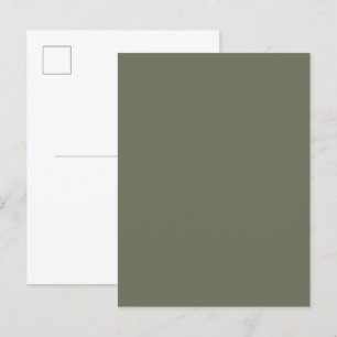 Moss Green Benutzerdefinierte Einladung Postkarte