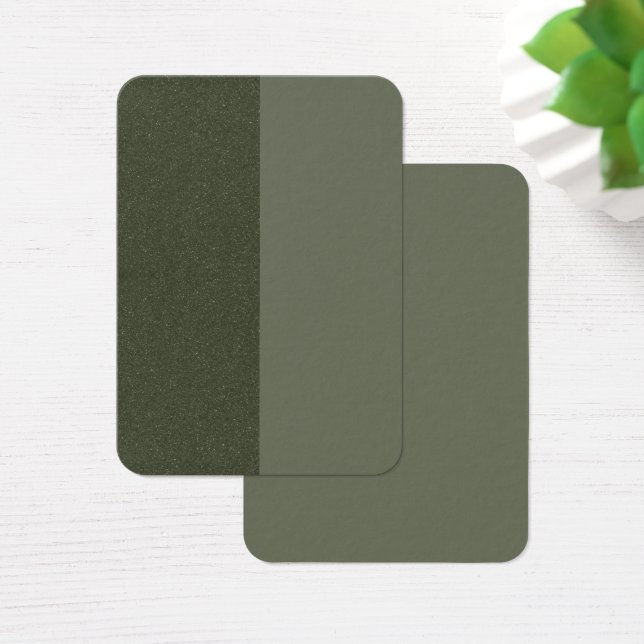 Moss Green - benutzerdefinierte Visitenkarte mit z (Schreibtisch)