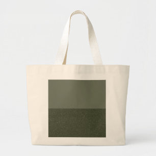 Moss Green Block Tote Bag - Horizontal Edition Jumbo Stoffbeutel