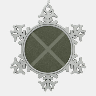 Moss Green Cross Ornament - individuell anpassbar