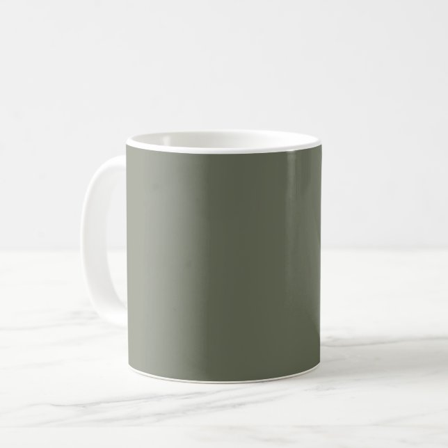 Moss Green Custom Coffee Mug (Devant gauche)