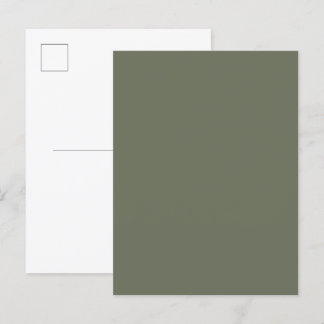 Moss Green Custom Einladung Postcard