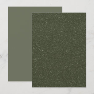 Moss Green Custom Einladungskarte