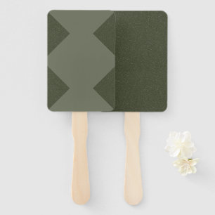 Moss Green Custom Paddle Fans Fächer