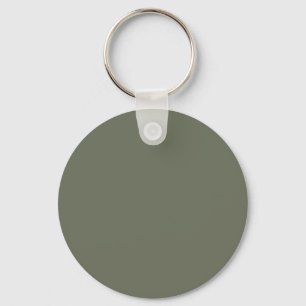 Moss Green Custom Round Schlüsselanhänger