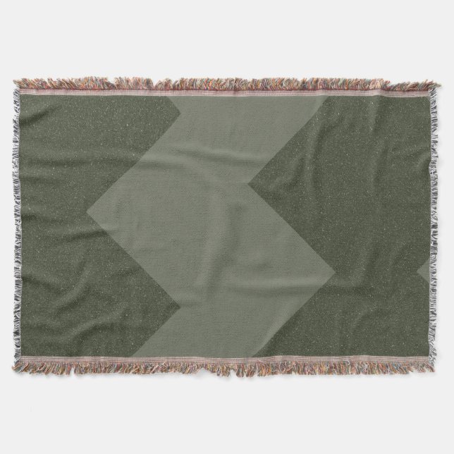 Moss Green Custom Throw Blanket Decke (Vorderseite)