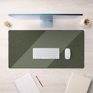 Moss Green Diagonal Split Desk Mat - individuell e Schreibtischunterlage