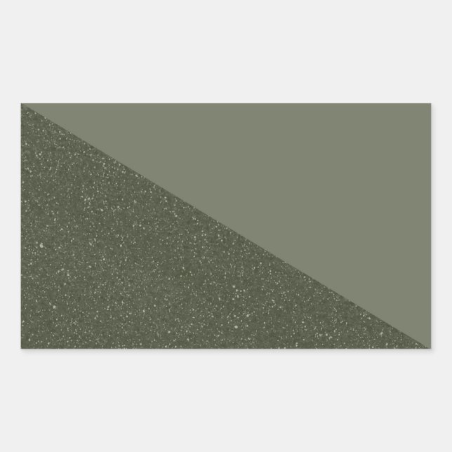 Moss Green Diagonal Textur Sticker (Vorderseite)