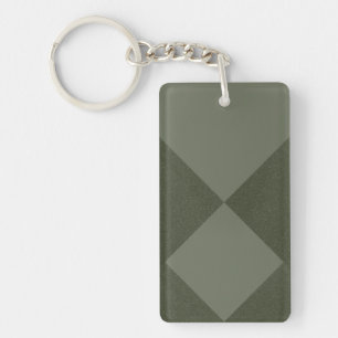 Moss Green Diamond Fade Porte - clé - Personnalisa