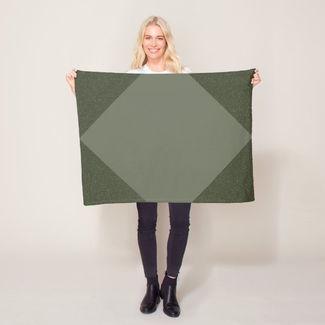 Moss Green Diamond Fleece Blanket (Beispiel)
