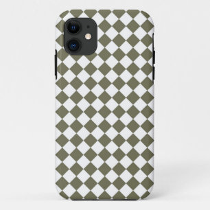 Moss Green Diamond Karo Muster Case-Mate iPhone Hülle