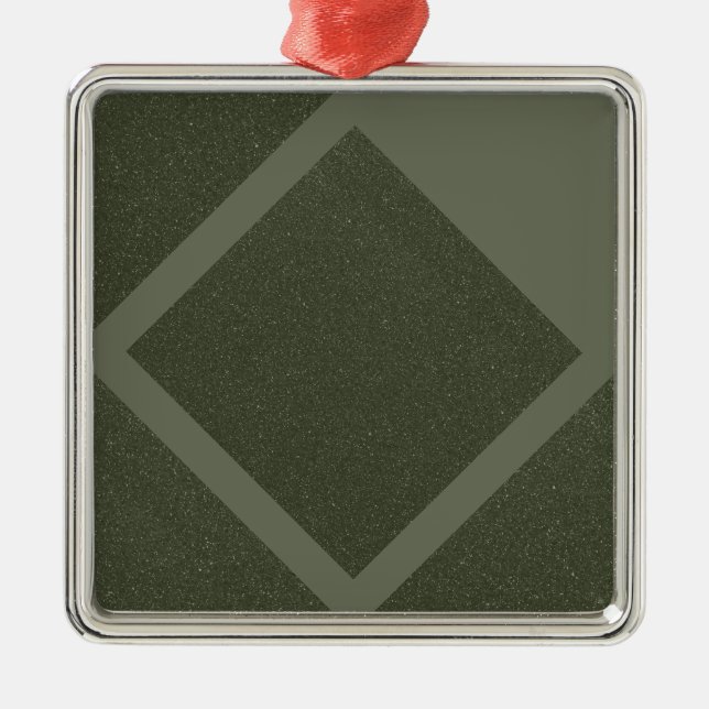 Moss Green Double Diamond Ornament (Vorne)