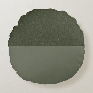 Moss Green double tonde Coussin rond - personnalis
