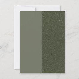 Moss Green Dual-Tone Save the Date – Personnalisab