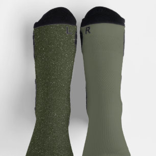Moss Green Duo Crew Socken - Männer individuell an