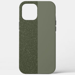 Moss Green Duo-Texture iPhone 12 Pro Max Coque