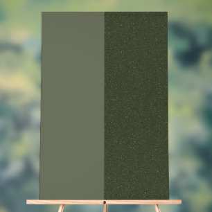 Moss Green Duo-Tone AkrylPlaque - individuell eins Acrylschild