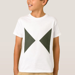 Moss Green Duo Triangle T-Shirt - T - Shirt