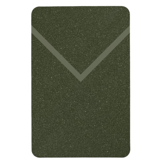 Moss Green Envelope Style Magnet - Anpassbar (Vertikal)