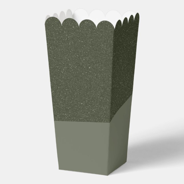 Moss Green Fevor Box mit Textured Top - Anpassen Geschenkschachtel (Vorderseite)