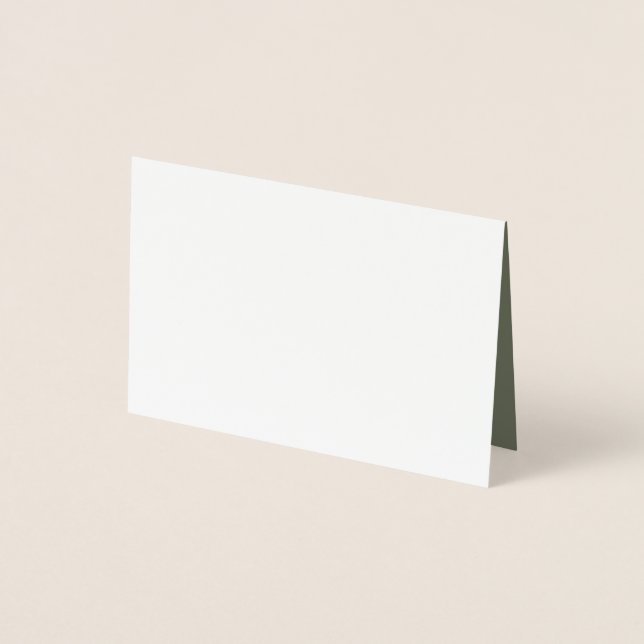Moss Green Foil Card - Benutzerdefiniert innen Folienkarte (Vorderseite)
