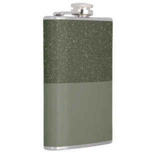 Moss Green geklammert Top Custom Vinyl Wrapped Fla Flachmann