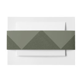 Moss Green Geometric Einladungsband