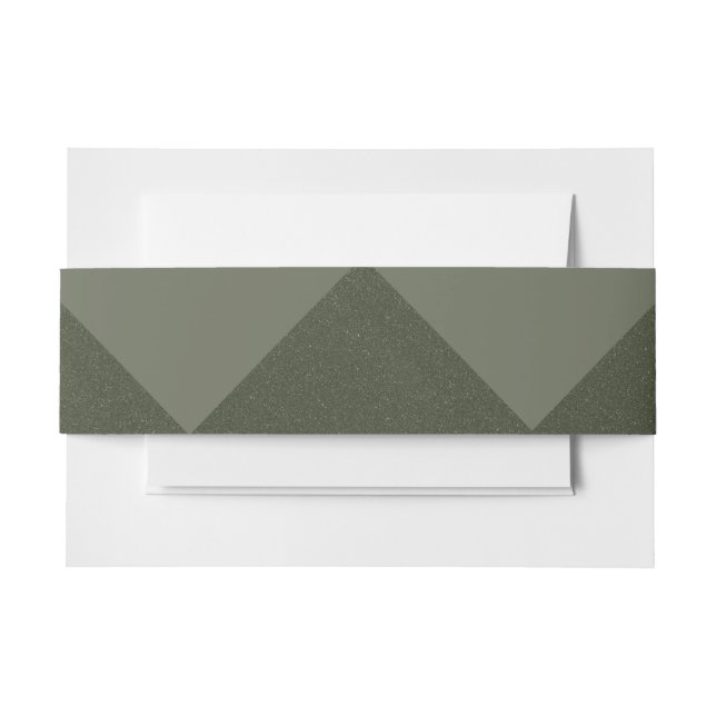 Moss Green Geometric Einladungsband (Vorderseite Beispiel)