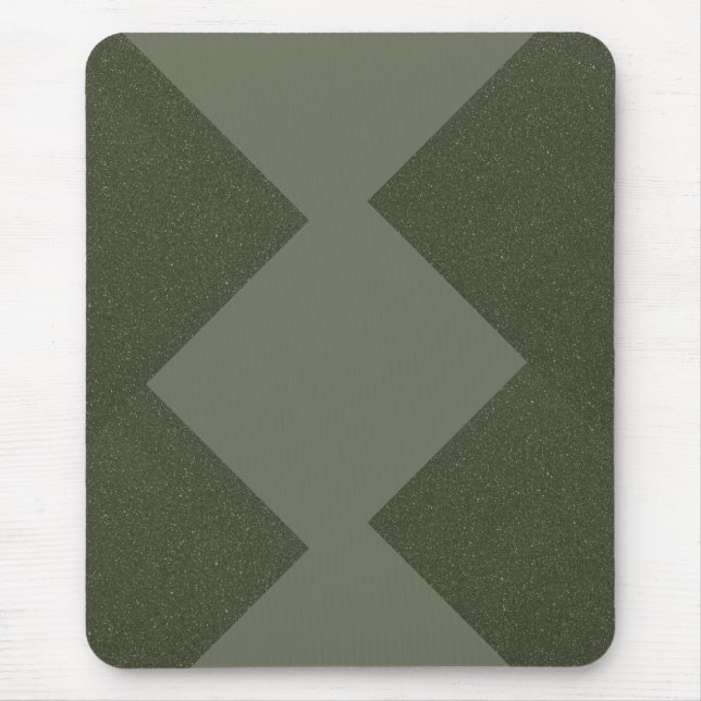 Moss Green Geometric Mousepad (Vorne)
