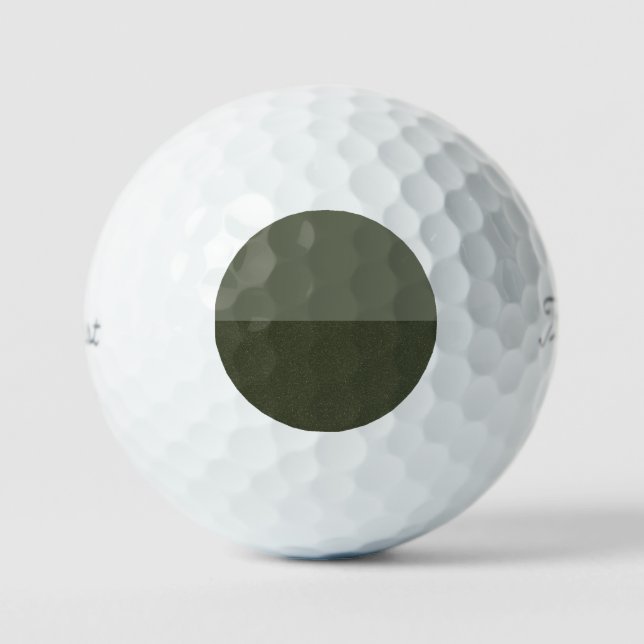 Moss Green Golf Ball - Texturiges Design (Vorderseite)