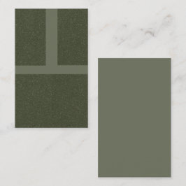 Moss Green Grid Modern Business Card - Anpassen Visitenkarte