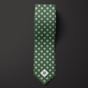 Moss Green Iconic Dragon Monogram Krawatte